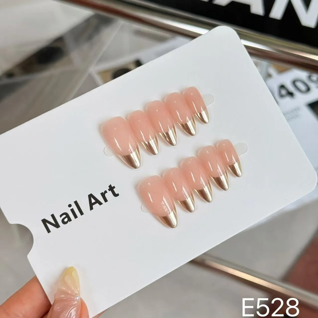 Nude Silk press-on nails
