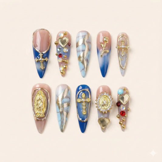 Madonna – Almond Press-On Nails
