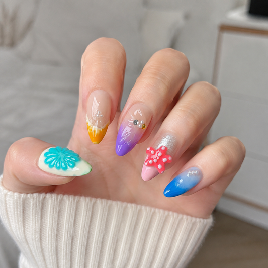Lemon Zest – Main Character Vibrant Yellow Almond Press-On Nails