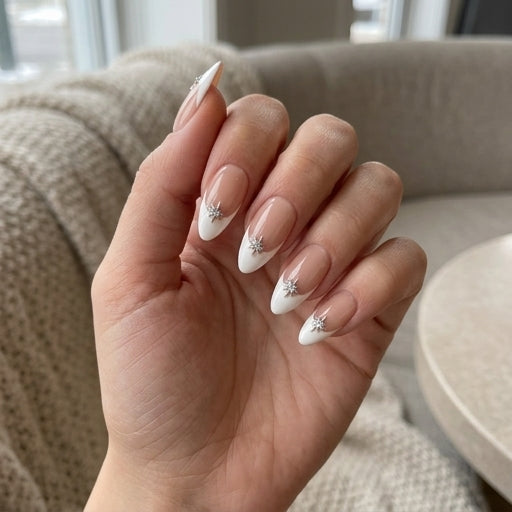 Petal Whisper – Clean Girl Almond Press-On Nails