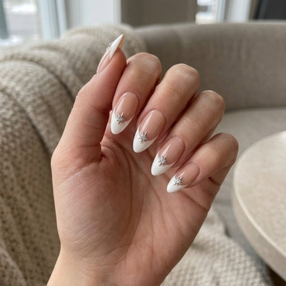 Petal Whisper – Clean Girl Almond Press-On Nails