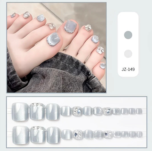 Icy Blue Cat-Eye Luxury Toes