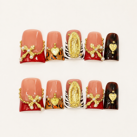 Crest Rebel – Mexican Baroque Press-On Nails