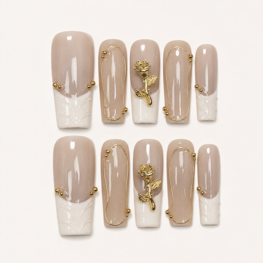 Waltz Rouge – Coffin Press-On Nails
