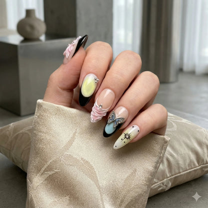 Aurora Sigil – Y2K Butterfly Press-On Nails