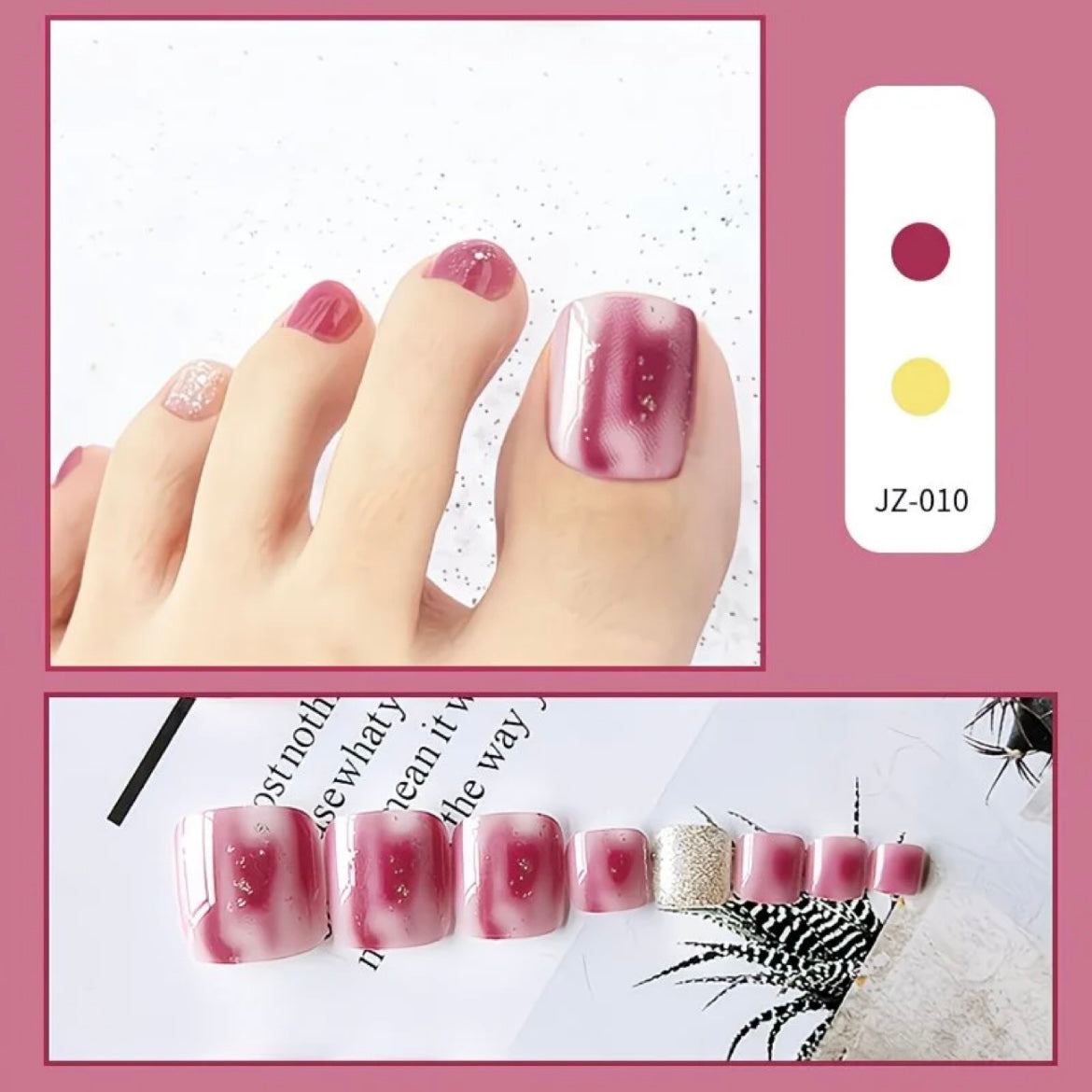 Berry Aura Blush Luxury Toes