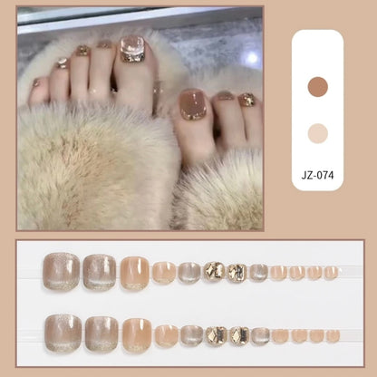 Champagne Glow Cat-Eye Luxury Toes