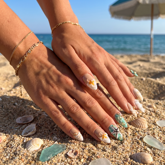Vibes Beach – Mandel-Press-On-Nägel