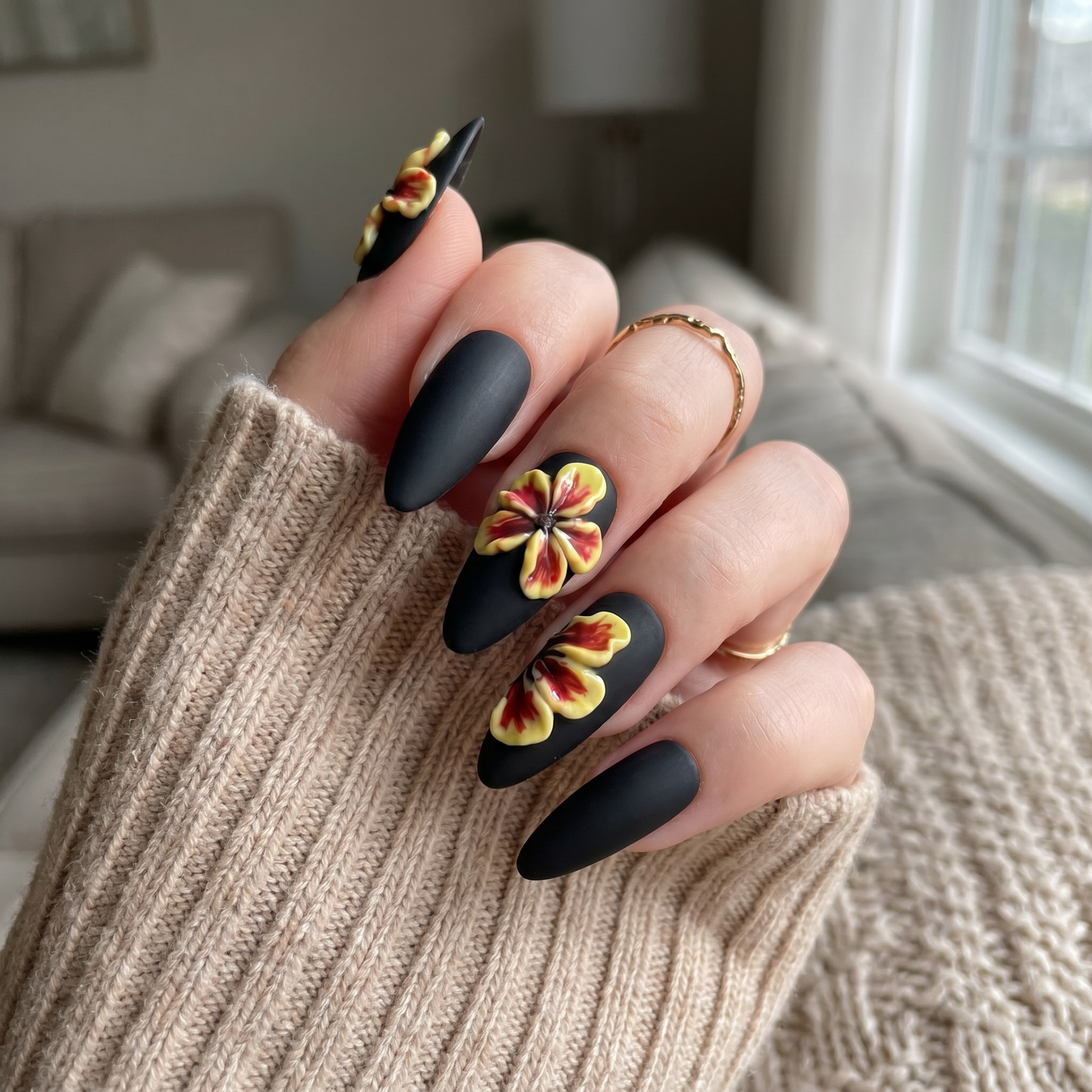 Bloom Gilded – Mandel-Press-on-Nägel