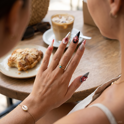 Crimson Safari – Party Press-On Nails