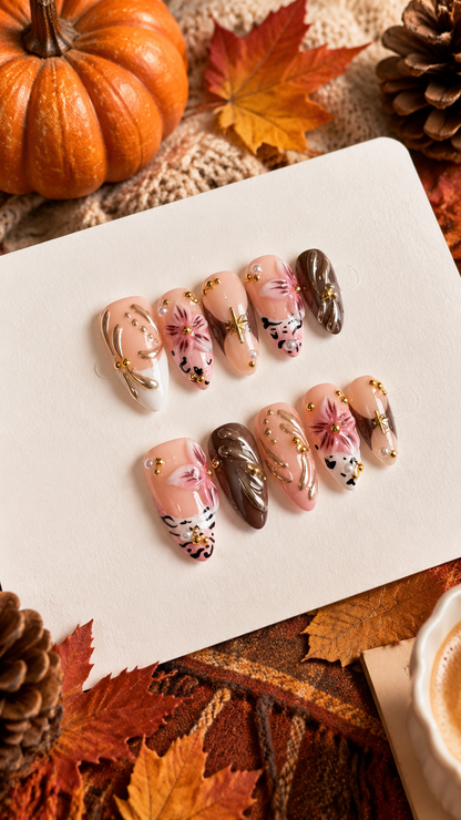 Wild Blossom – Main Character Almond Press-On Nails