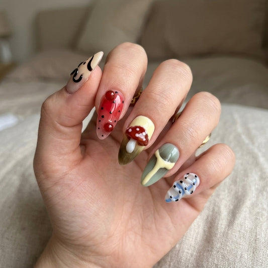Whimsy Toadstool – Main Character Stiletto Press-On Nails